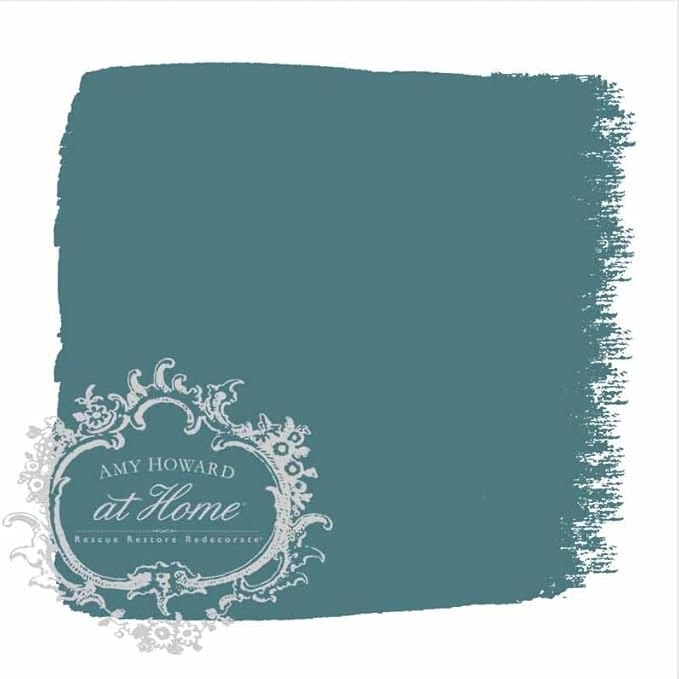 AMY HOWARD AT HOME Chalk-Based One Step Paint for Furniture, Cabinetry, Decor, Finish, and More | No Stripping, Sanding, or Priming | Dark Base | 16 Ounce | Aston Manor
