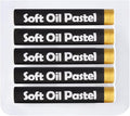 Mifuner Soft Oil Pastels Set (5 Sticks), Single Colors Heavy Oil Pastels Vibrant and Creamy,Pastel Art Supplies for Artists,Gallery Oil Painting Stick,Beginners,Adult Art Drawing Gold