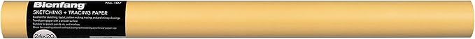 Bienfang Sketching & Tracing Paper Roll, Canary Yellow, 24 Inches x 20 Yards - Large for Drawing, Trace, Sketch, Craft, Sewing Pattern