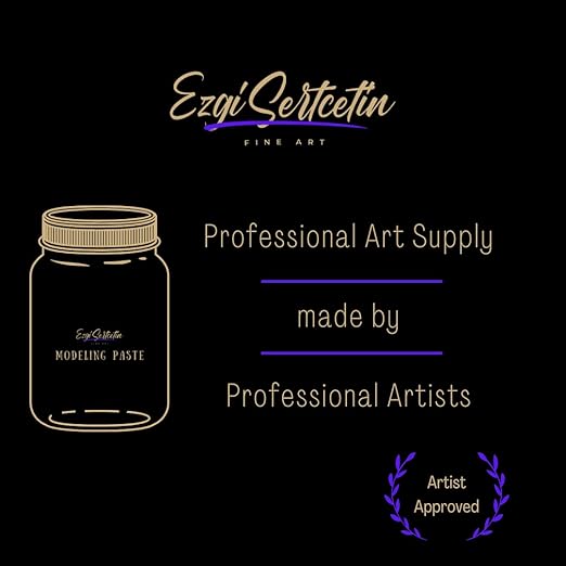 Premium Modeling Paste | Molding Paste | 8 oz | Lightweight Product | Ideal for Artwork and DIY | Perfect Density | by Ezgi Sertcetin