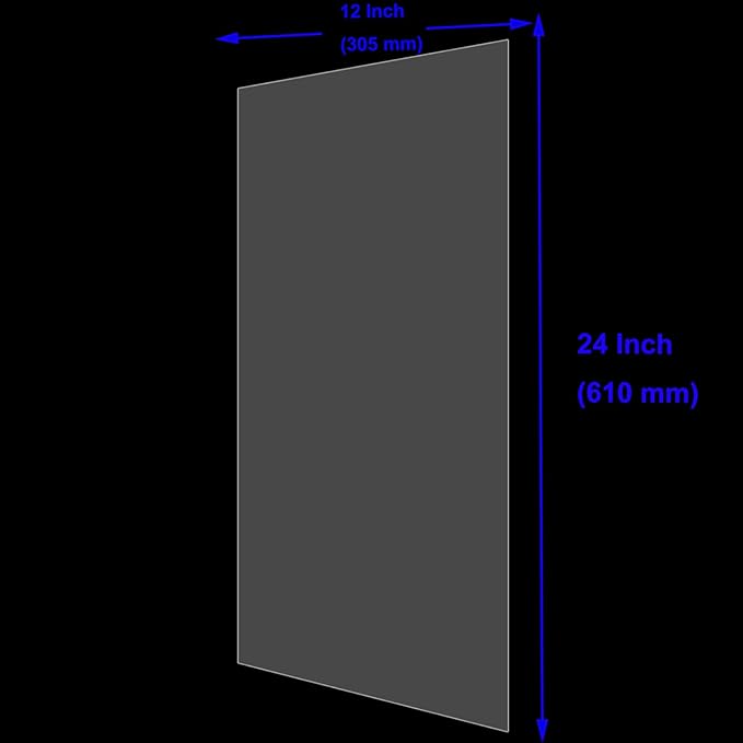 30 PCS Clear Blank Stencil Sheets 12 x 24 Inches, 6 mil Blank Mylar Templates, Large Blank Stencil Material for Making Your Own Stencils