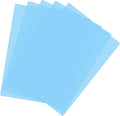 PATIKIL A4 Size Guided Reading Sheet, 5pcs Correction Lighting Gel Filter Colored Overlay Transparent Color Film for Classroom Photo Studio, Sky Blue