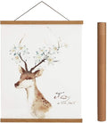 Artmag Magnetic Poster Hanger Frame, Light Wood Wooden Magnet Canvas Artwork Print Poster Hangers for 10x14 10x16 10x20 Frames Hanging Kit (Teak Wood, 10")