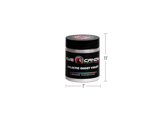 Eye Candy Premium Mica Powder Pigment “Galactic Ghost Violet” (25g) Multipurpose DIY Arts and Crafts Additive | Woodworking, Bath Bombs, Resin, Epoxy, Soap, Nail Polish (Galactic Ghost Violet, 25G)