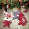 20-ct 13x13 Christmas Paper Decoupage Napkins, 3-Ply Servilletas Tissue Napkin for Dinner and Parties, Disposable Napkins (Stars)