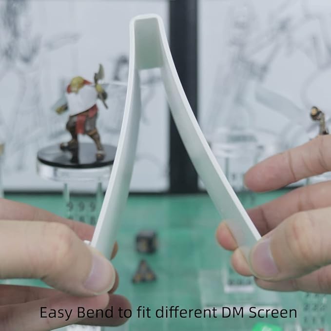 Acrylic Erasable Screen Top Initiative Trackers 6PCS for DND, Other Tabletop RPG (White 6pcs)