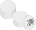PATIKIL 8Pcs 2" Rubber Carving Blocks, Soft Linoleum Art Carving Block Round Crafts Stamp Making for Printmaking Stamps Carving Supplies, White