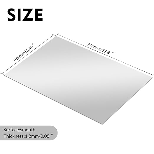 Laser Engraving Blank White ABS Double Color Plastic Sheet, 11.8x6.49x0.05 inch Materials Double Color Plastic Sheet for Interior Signs, Badges (White)