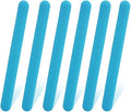 6 PCS Reusable Silicone Stirring Stick, Silicones Stirrings Sticks, Blue Reusable Silicone Wax Stick Popsicle Sticks Tools, for DIY Crafts, Resin, Liquid, Paint