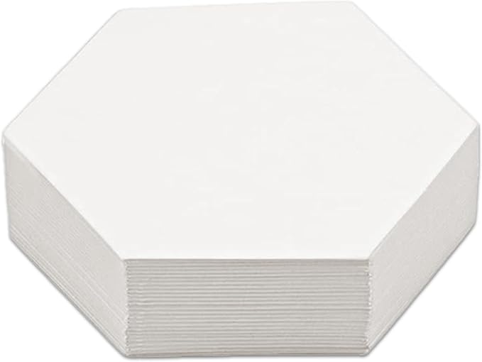 LaserThing Quilting Paper Templates | Handy Tools for Crafting Quilt Patterns | Ideal for Precision Quilting Projects | Includes 1'' Hexagon EPP Set - 600 Pieces