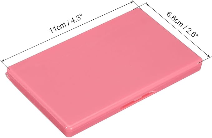 PATIKIL Magnetic Needle Storage Case, Plastic Portable Sewing Pin Keeper Needle Organizer Box Container for Embroidery Knitting Stitching, Pink