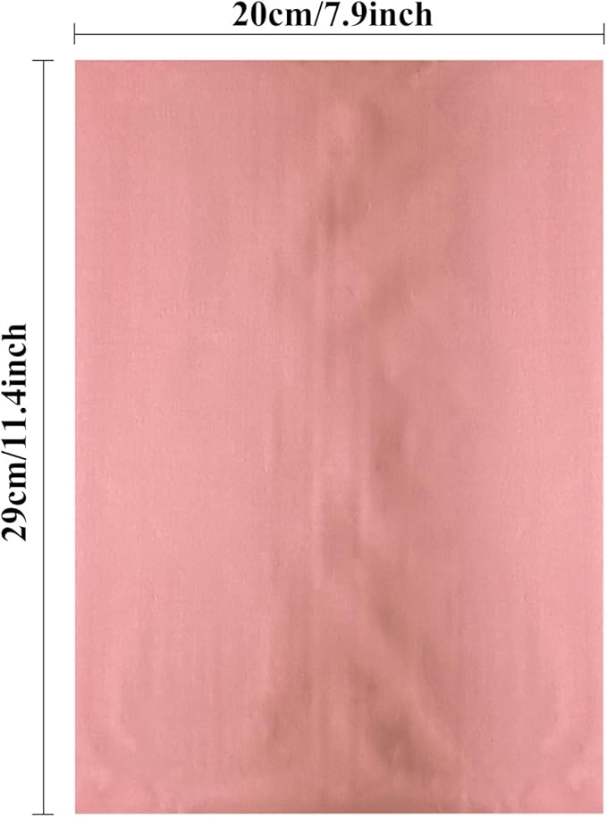 Briartw 20x29cm Hot Foil Paper 50 Sheets Pack Toner Reactive Foil Hot Stamping Foil Paper by Laser Printer and Laminator for Scrapbooking Craft Cardmaking DIY Album (Pink, 100 Sheets)