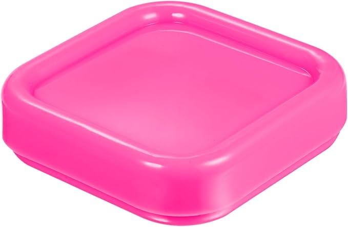 HARFINGTON Magnetic Pin Cushion Square Plastic Magnetic Sewing Pin Holder Storage Case Needle Cushion Tool for Sewing DIY Projects, Pink