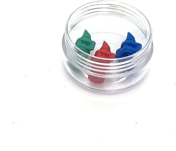 30 Pcs Sample Containers, 10 Gram Mini Sample Jars for Cosmetic, Eye shadow, Multi color Lid