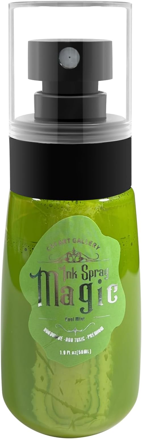 CSY rt Gallery Mixed Media Magic Oxide Ink Art Spray -1.9 oz Acrylic Paint Water-Based and Light Fast Painting Spary Set (Cool Mint)