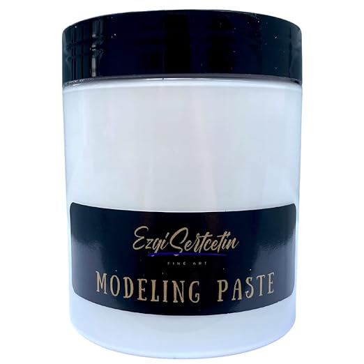 Premium Modeling Paste | Molding Paste | 8 oz | Lightweight Product | Ideal for Artwork and DIY | Perfect Density | by Ezgi Sertcetin