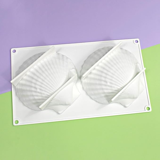 mostsom Big Sea Shell Silicone Baking Mold for Baking 3D Bakeware Chocolate Mold Cupcake Pan Cake DIY Muffin Kitchen Tool