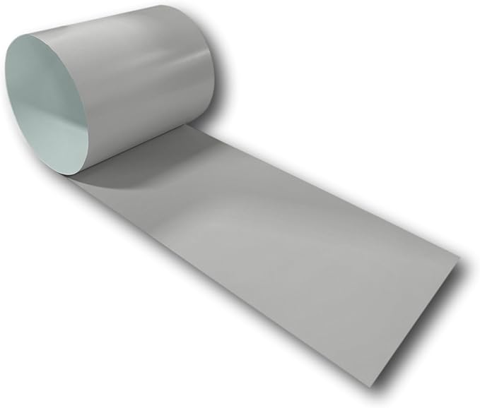 Eagle 1: 24 Gauge KYNAR 500 Sheet Metal Flashing Rolls-10 FT Long-Heavy Duty Pre-Finished Rolls-Commercial Grade-Roofing Flashing, Fascia Cover, Coping Cap-Multiple Sizes (36" x 10 FT, Ash Gray)