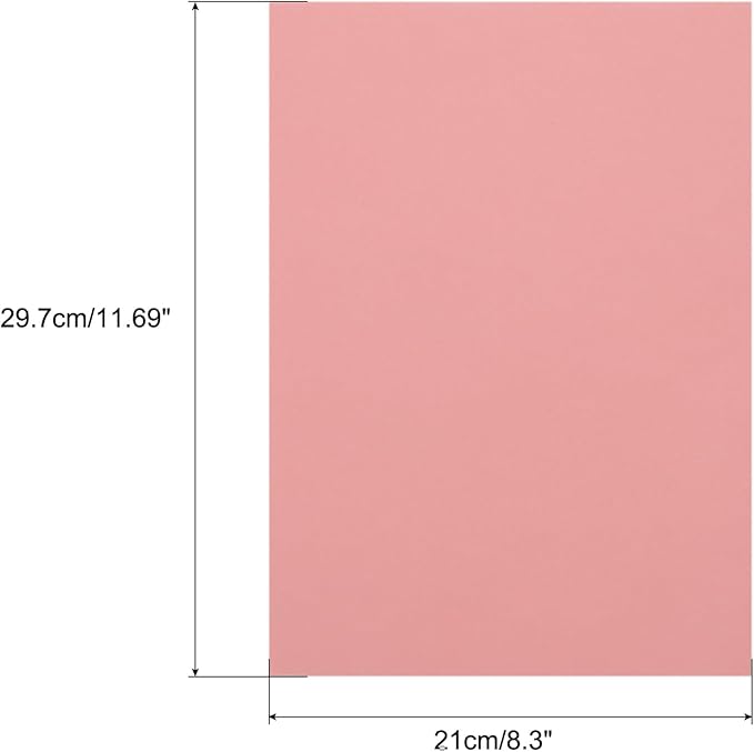 MECCANIXITY Colored Vellum Paper, 20 Sheet Light Pink Transparency 11.7 x 8.2 Printable Vellum Paper, Translucent Vellum Sheets for Printing Wedding Invitations, Ink Jet Laser Printer