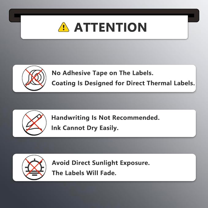 BETCKEY - 3" x 1" (76 mm x 25 mm) Address Removable Film Label - Durable Waterproof - Compatible with Zebra & Rollo Label Printer [6 Rolls, 8250 Labels]