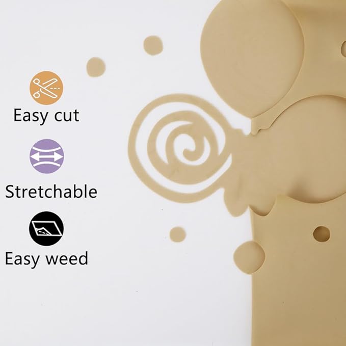 guangyintong Heat Transfer Vinyl Soil Golden HTV Rolls, 12" x 10ft Soil Golden Iron on Vinyl for T-Shirts, Matte Surface HTV Vinyl for All Cutter Machine Easy to Cut & Weed for Heat Vinyl DIY Design