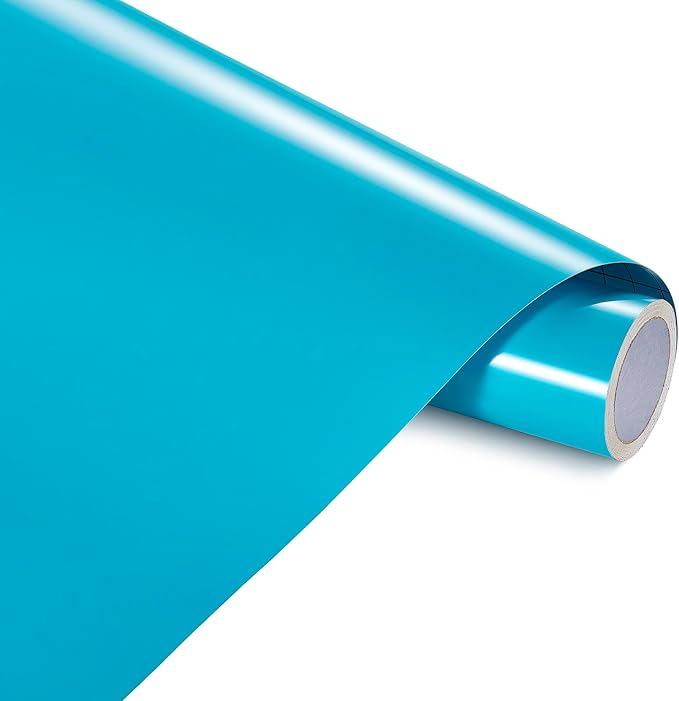 Ant Smart Adhesive Permanent Vinyl Compatible with Cricut Explore and Maker Series Without Cutting Mats, Create DIY Projects, Decals, Stickers & More (Light Blue, 13inchx10ft)