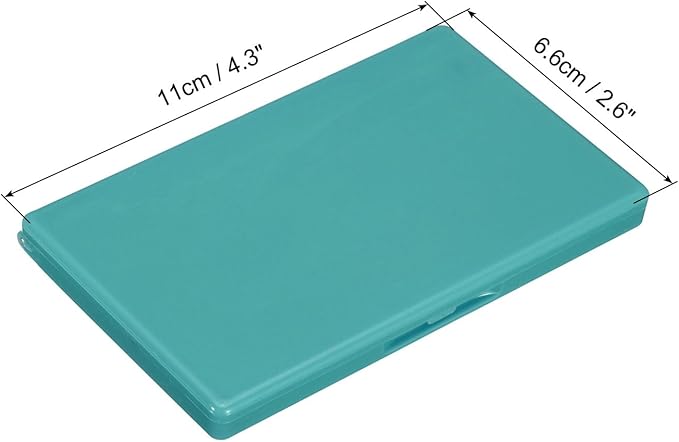 PATIKIL Magnetic Needle Storage Case, Plastic Portable Sewing Pin Keeper Needle Organizer Box Container for Embroidery Knitting Stitching, Dark Green