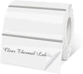 1" x 2" Transparent Thermal Label Stickers,Waterproof Thermal Printer Sticker Labels for Gift Wrapping, Self-Adhesive Name Price Tag DIY Custom Logo Design (500 pcs,Clear)