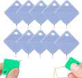 Automatic Needle Threaders for Hand Sewing, 2025 Upgrade Embroidery Floss, Sewing Machine Needle Threader, Sewing Supplies Tool, Fits All Needle Sizes (10, Light Blue)