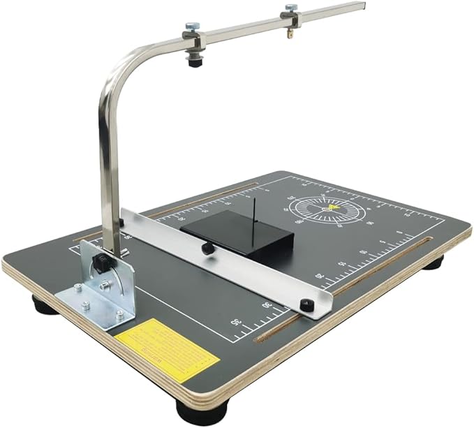Tabletop Hot Wire Foam Cutter Hot Wire Cutter 22.8x15in Foam Sponge Cutting Machine for Styrofoam Sponge EPE Ribbon KT Board Adjustable Angle and Temperature 110V 24W