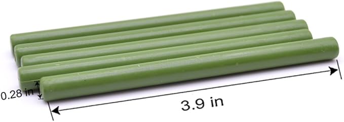 Green Glue Gun Sealing Wax Stick for Wedding Invitation Letter Envelope Wine Bottle