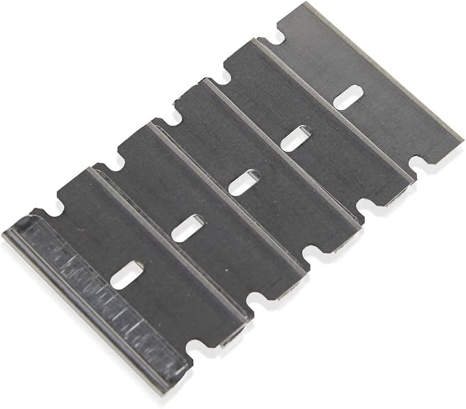 American Line Single Edge Razor Blades - 100-Pack - 0.012" Heavy Duty High Carbon Steel for Extra Durability and Long Life - 66-0448