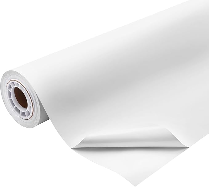 FastPlot Self Adhesive Vinyl - Waterproof 4mil - 42inch x 60ft Roll - 3inch core