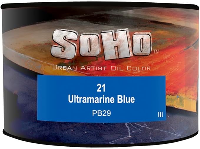 Soho Urban Artist Oil Paint - Ultramarine Blue, 430 ml Can - Best Valued Oil Colors for Painting, Excellent Pigment Load