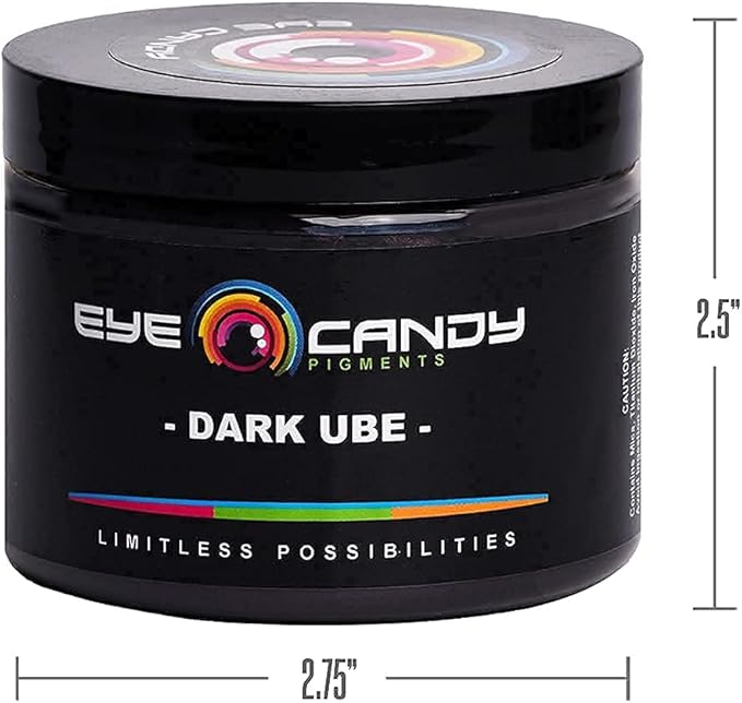 Eye Candy Pigments Premium Purple Mica Powder - Dark Ube (50gr) - for Epoxy, Resin, Soap, Paint, Woodworking, Acrylic Pouring, Bath Bombs, Fishing Lures - DIY Arts and Crafts Additive