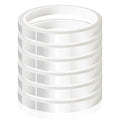 6 Rolls 10mm x33m(108ft) Clear Heat Tape,Transparent High Temperature Heat Resistant Tape,Heat Transfer Tape for Heat Press and Sublimation,Heat Transfer Vinyl,No Residue