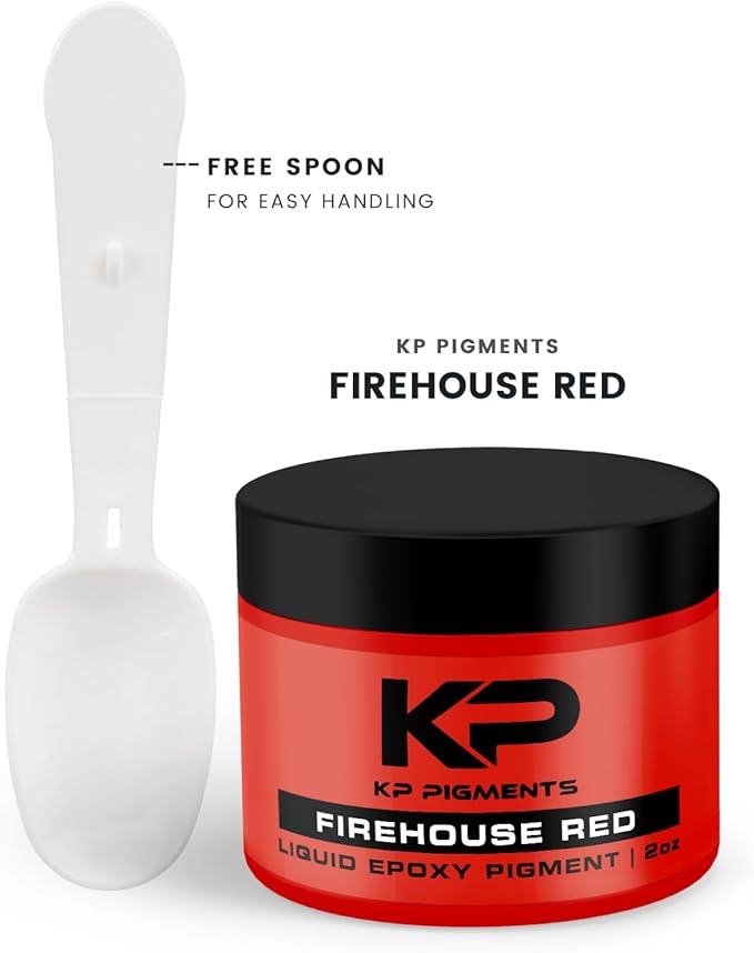 Epoxy Pigment Paste for Epoxy Resin, Tint/Pigment Paste with Spoon for Arts and Crafts, Jewelry, Resin Woodworking and More! (Firehouse Red)