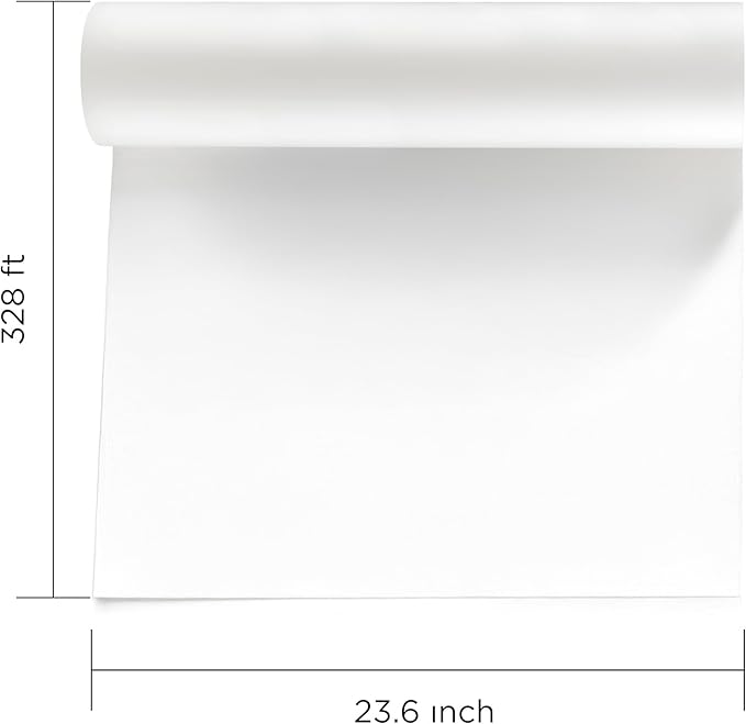 DTF Transfer Film Roll 23.6in x 328ft (Pack of 2) – Premium Plus Hot & Cold Peel – Double Matte Anti-Static – Heat Transfer Film for Vibrant Colors & Durable Prints – Works with All DTF Printers