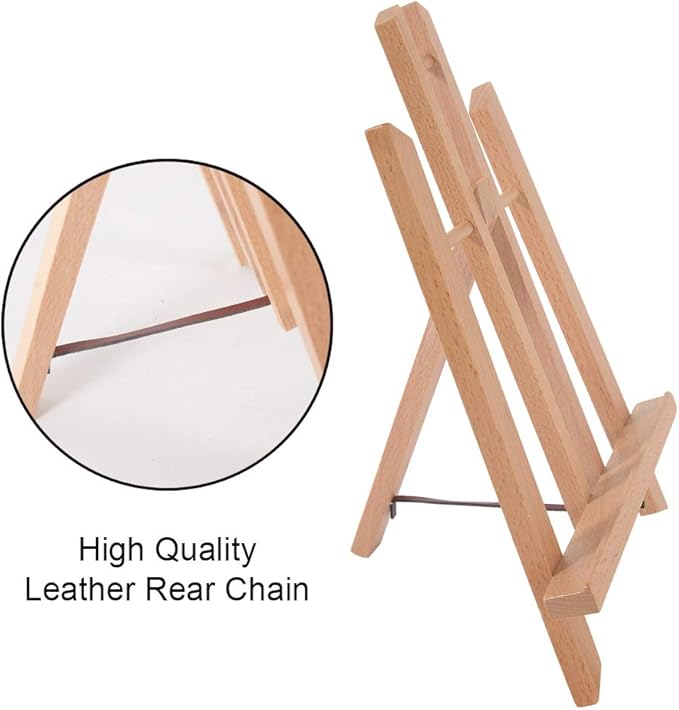 CONDA Tabletop Easel, Portable A-Frame Tripod Tabletop Easel Set for Painting Party & Displaying Canvases, Photos, Display Tripod Holder Stand for Students Kids Beginners（16 Pack 11.8 inch）