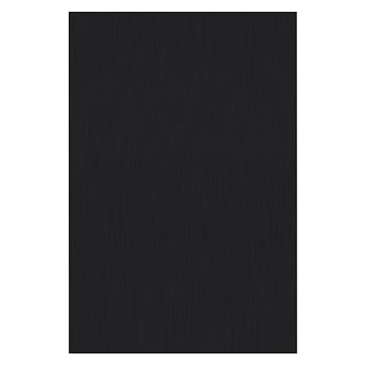 Anodized Aluminum Sheet Metal 8 x 12 x 1/32 Inch Black Plates for Laser Engraving 20GA(0.80MM) Thin Decorative Metal Sheets for Crafting