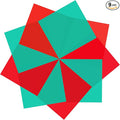 Lystaii 9pcs Christmas Lighting Gel Filter 11.8 x 11.8 Inches Gel Light Filter Color Correction Colored Overlays Transparent Color Filters Film Plastic Sheets for Video Photo Stage Studio (Red Green)