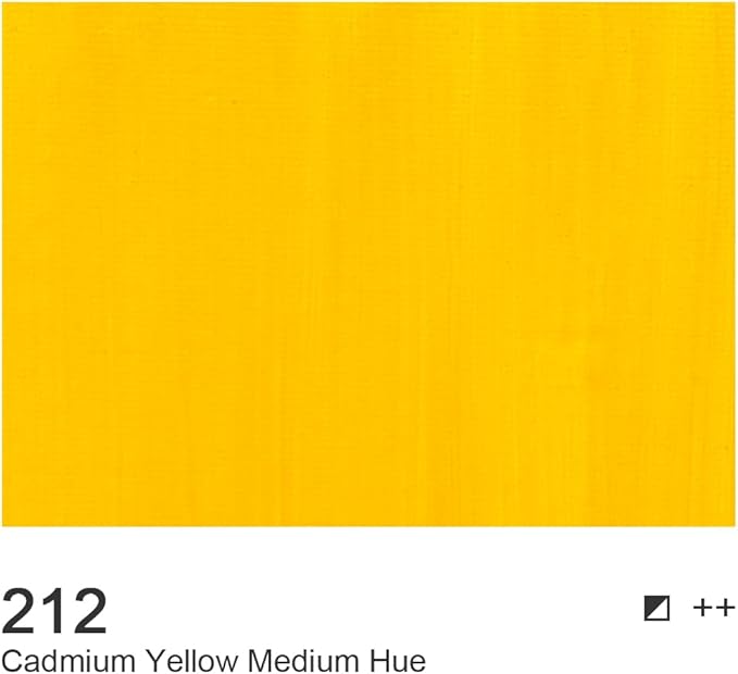 AUREUO Cadmium Yellow Medium Hue Acrylic Paint, 4 Fl Oz / 120ml Single Tube, Rich Pigment Art Craft Paints for Canvas, Rocks, Wood, Ceramic, Fabric