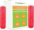 PSBM Red Stretch Wrap, 15 Inch x 1476 Feet, 72 Pack, Tinted Pre-Stretched Shrink Wrap Film for Moving, Packaging, Pallet Wrapping