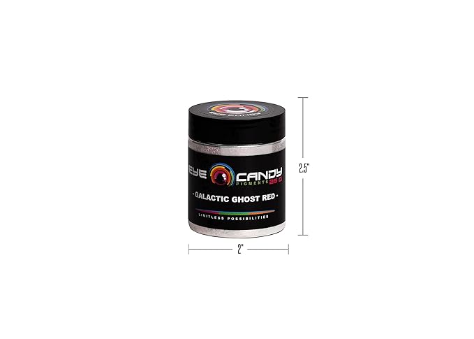 Eye Candy Premium Mica Powder Pigment “Galactic Ghost Red” (25g) Multipurpose DIY Arts and Crafts Additive | Woodworking, Natural Bath Bombs, Resin, Epoxy, Soap, Nail Polish, (Galactic Ghost Red, 25G)