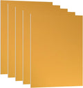 PATIKIL 3.3x2.1x1/32inch Anodized Aluminum Sheet, 5Pcs Metal Rectangle Aluminum Plate 0.8mm Thick Engraving Blanks for Laser Engraving DIY Decorative Crafting Home Decoration, Yellow