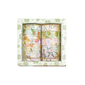 MAFELOE 2 Meters Long 12 Rolls Washi Tape Set, Decorative Adhesive Supplies for Scrapbook Journaling Junk Bullet Art Collage-Floral Print Series-Green (HZ-3Y-SHMJ-01)