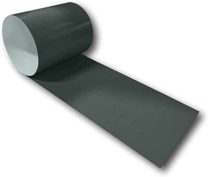 Eagle 1: 24 Gauge KYNAR 500 Sheet Metal Flashing Rolls-10 FT Long-Heavy Duty Pre-Finished Rolls-Commercial Grade-Roofing Flashing, Fascia Cover, Coping Cap-Multiple Sizes (24" x 10 FT, Charcoal)