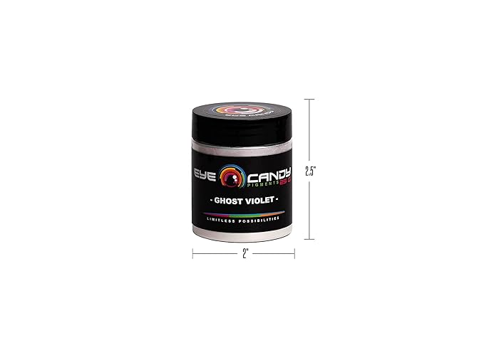 Eye Candy Premium Mica Powder Pigment “Ghost Violet” (25g) Multipurpose DIY Arts and Crafts Additive | Woodworking, Natural Bath Bombs, Resin, Paint, Epoxy, Soap, Nail Polish (Ghost Violet, 25G)