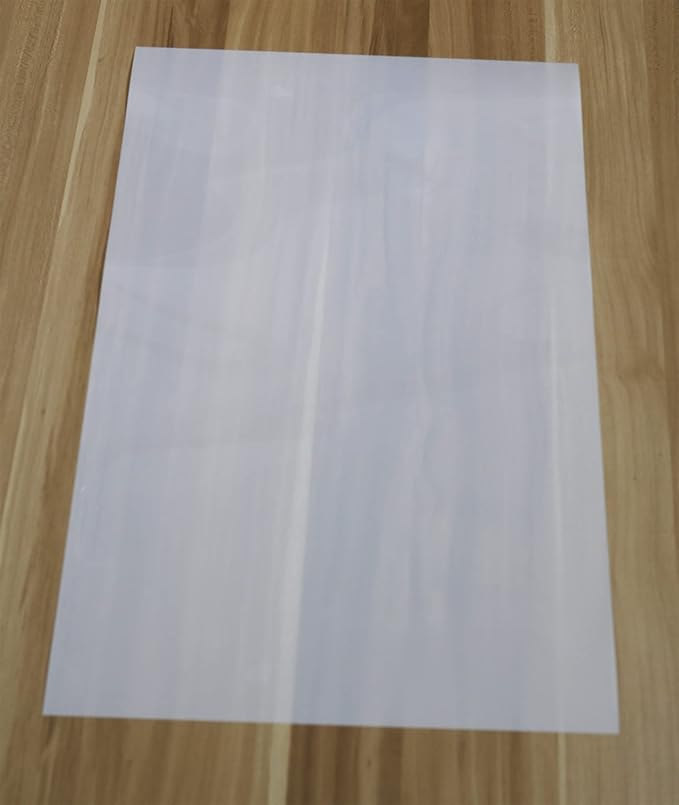 12 Pack 7 mil Blank Stencil Sheets 12 x 24 inch Mylar Sheet, Acetate Sheets for Crafts, Milky Translucent PET Template Material