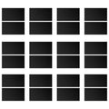 Laser Engraving Blank ABS Double Color Plastic Sheet, 11.8x6.49x0.05 inch Materials Double Color Plastic Sheet for Interior Signs, Badges, DIY Carving Pack of 12 (Black)